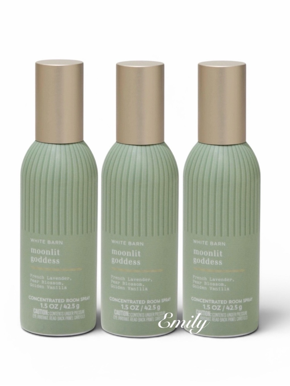 3X Bath & Body Works MOONLIT GODDESS Concentrated Room Sprays